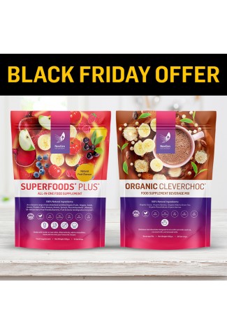 Black Friday Sale - x1 Superfoods Plus and x1 Organic Clever Choc - Normal SRP £83.98